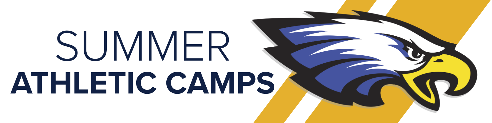 The GVHS Eagle and text that reads: Summer Athletic Camps. 