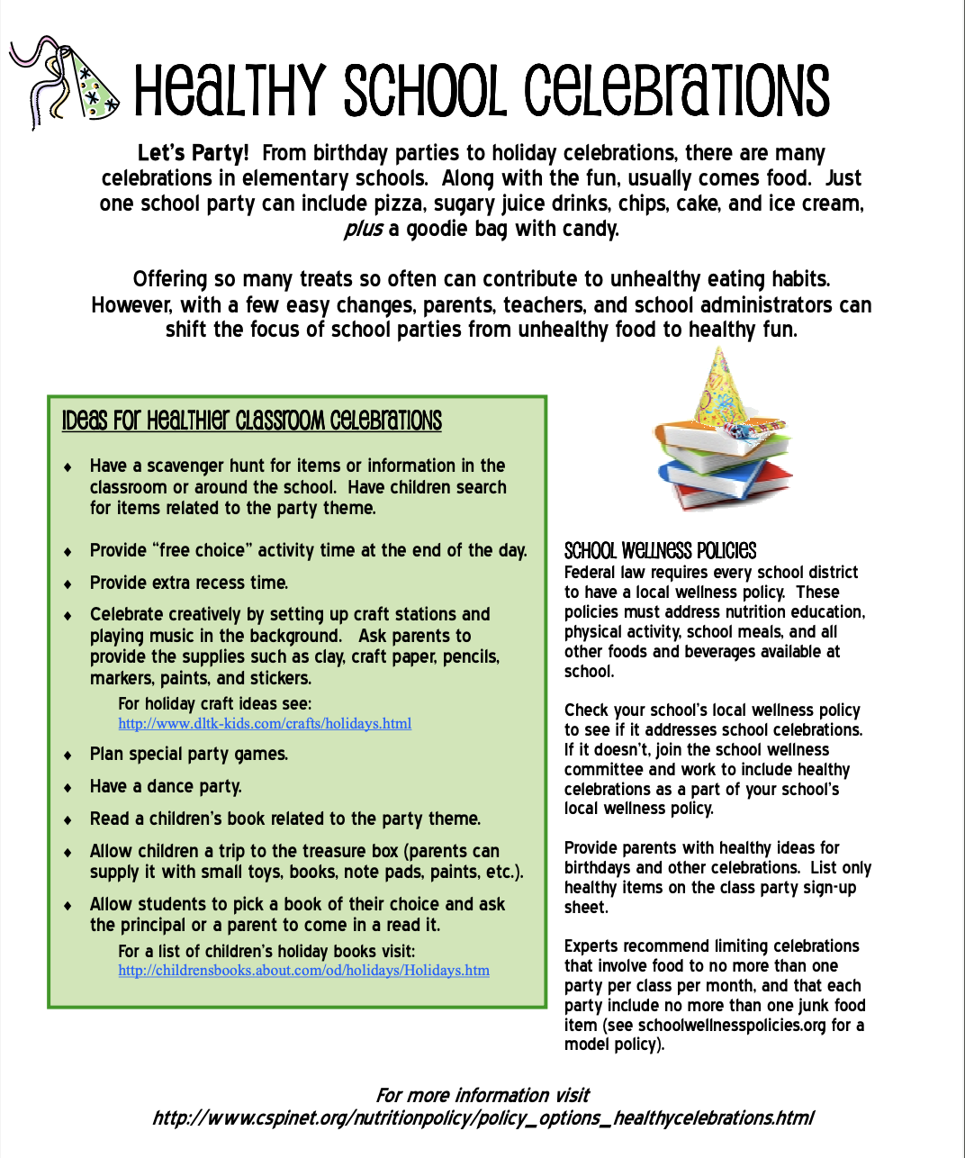 MLK Healthy School Celebrations Guidelines