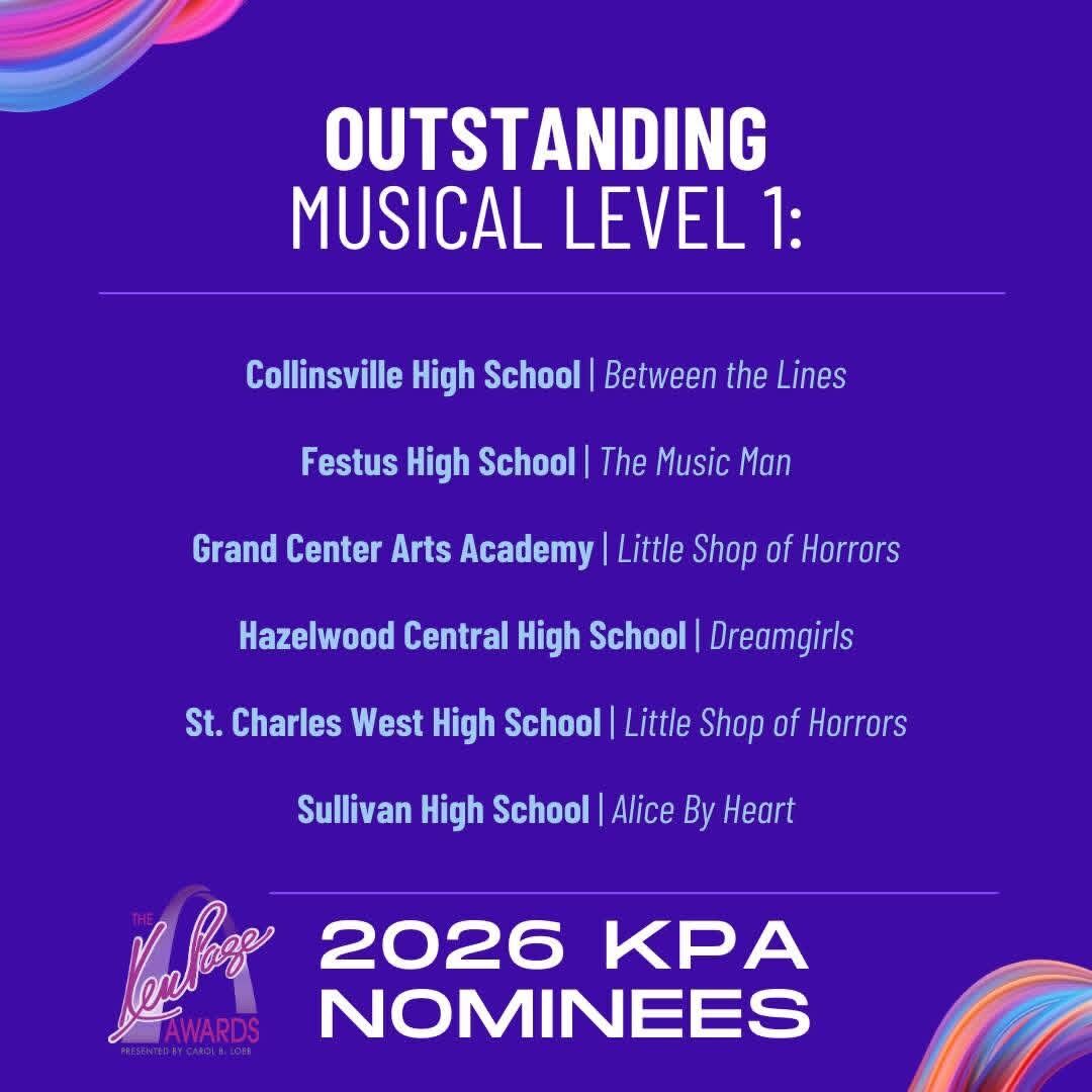 List of Outstanding Musical Level 1 nominees for the 2026 KPA Awards.