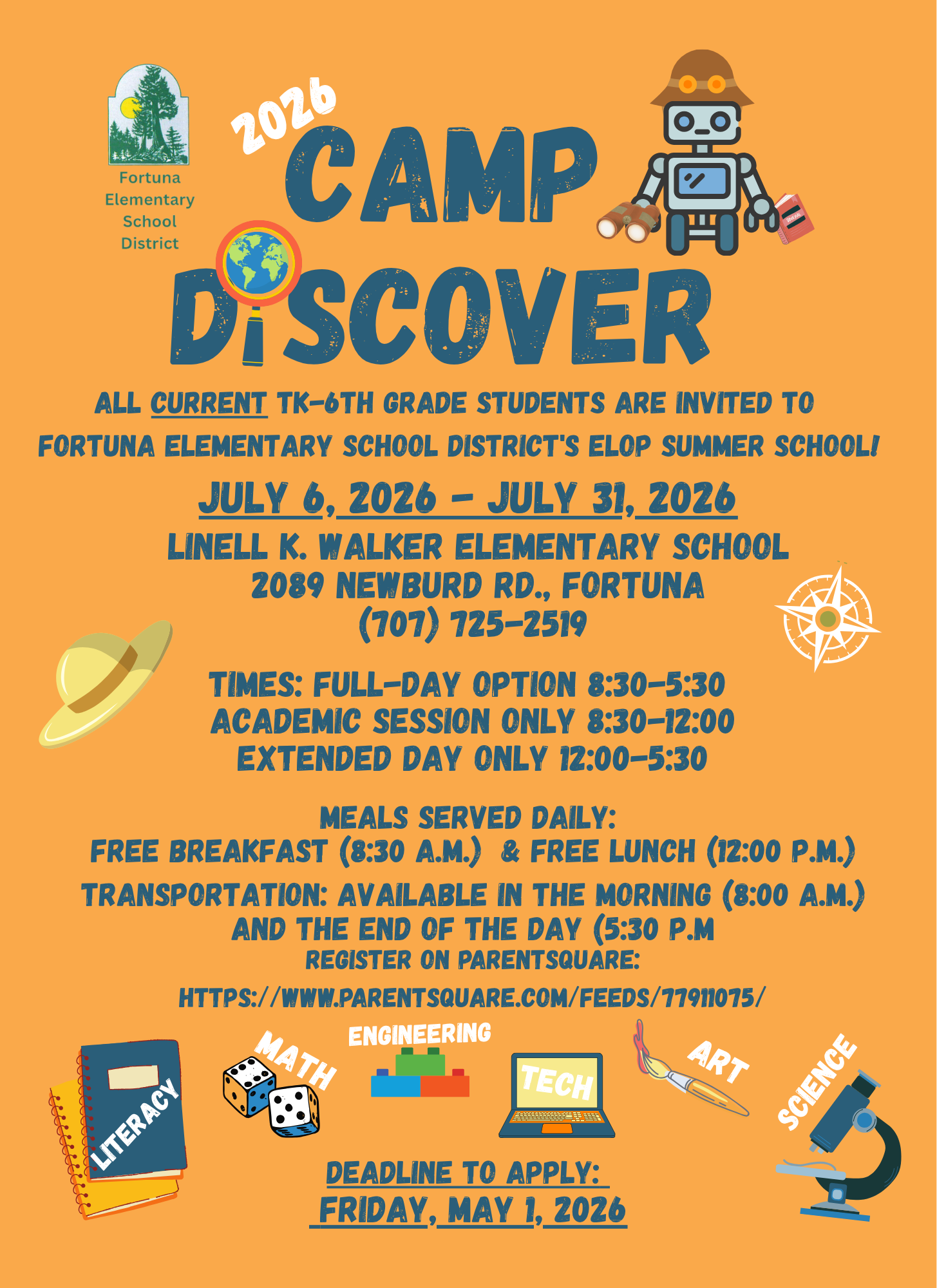 Camp Discover 2026 Registration Form
