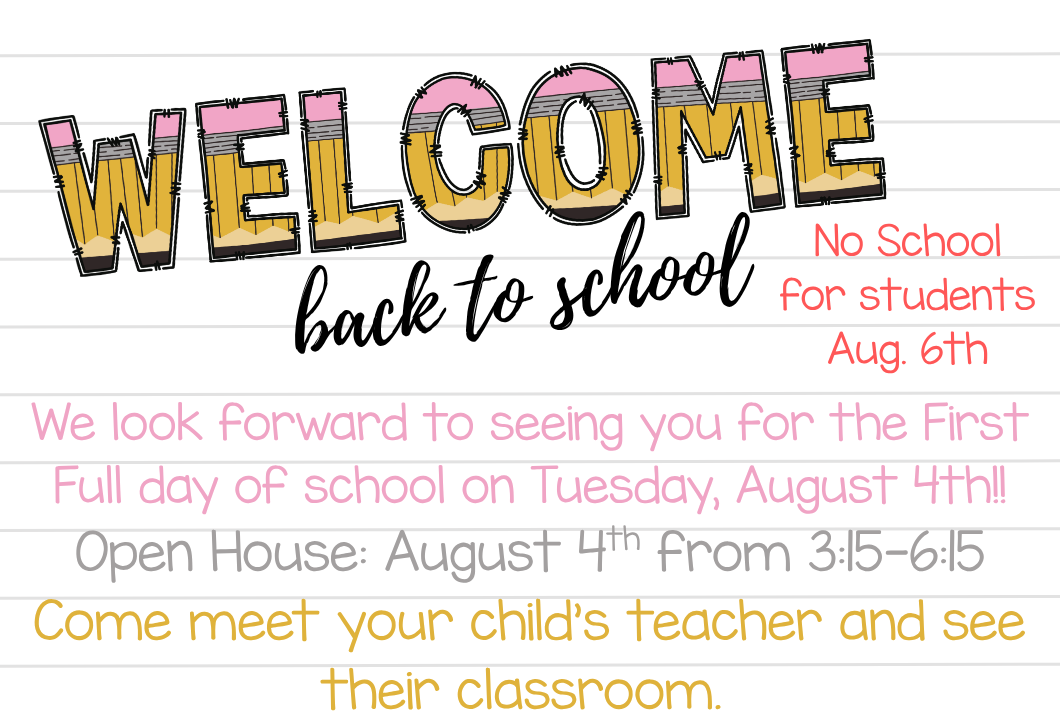 Welcome back, families! 