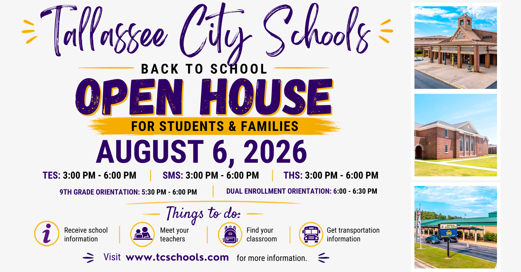 Open House is today! Come join us!