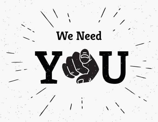 we need you graphic