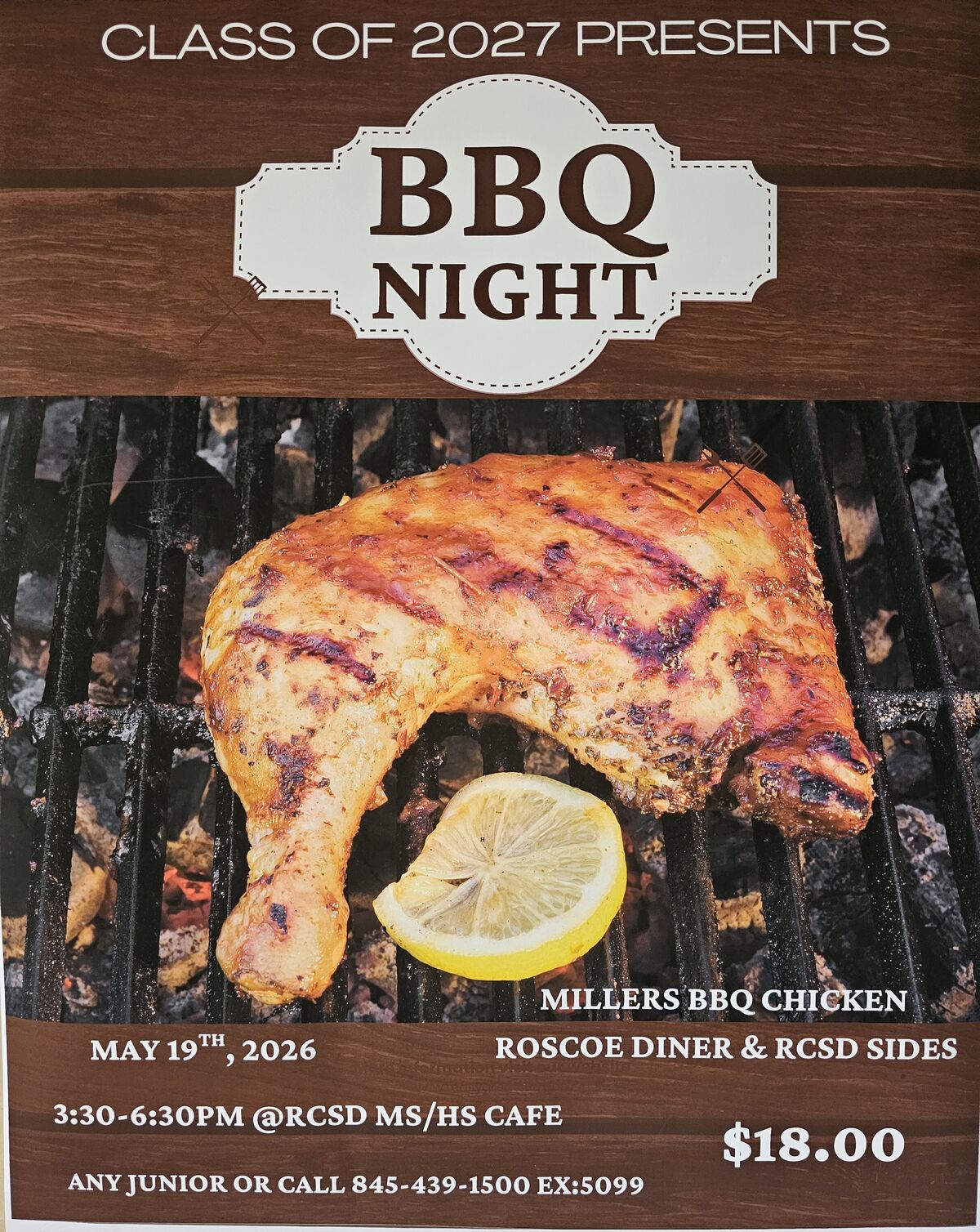 Class of 2027 to host barbecue night