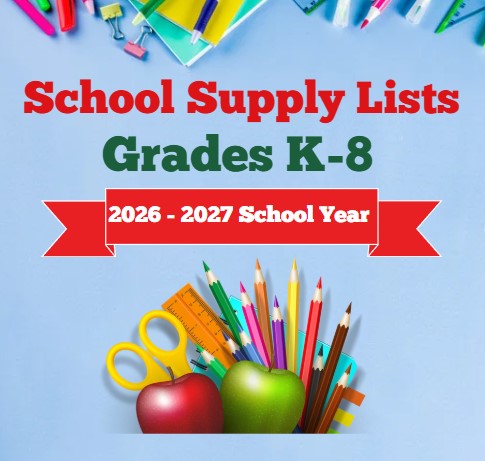 2026–2027 School Supply Lists!