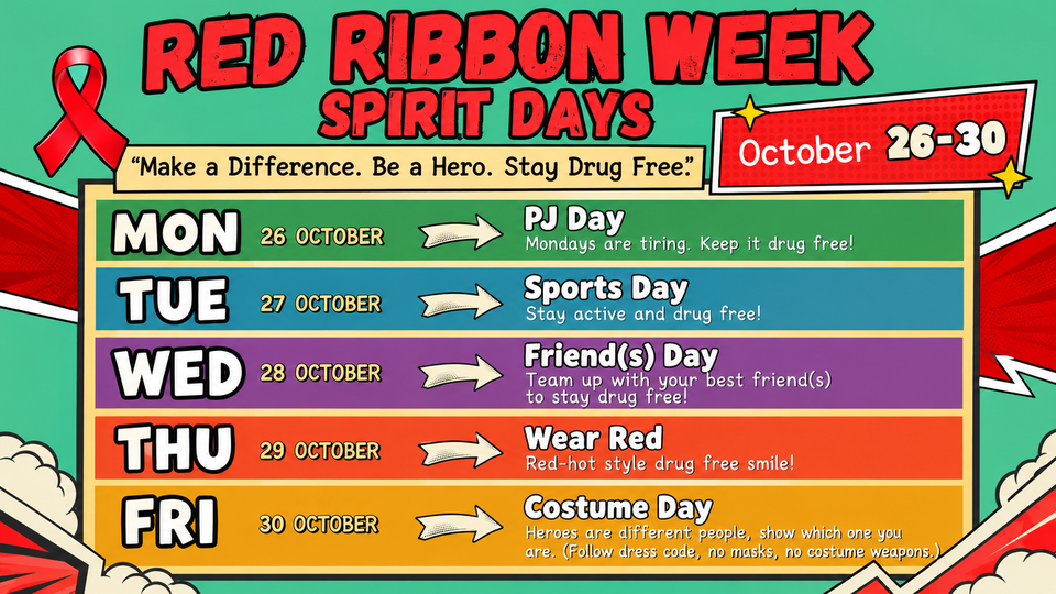 Red Ribbon Week- October 26–30