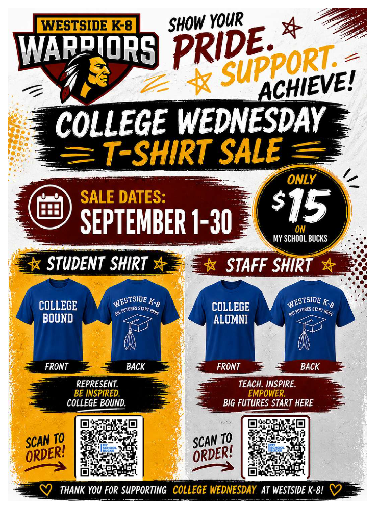 College Shirt Wednesday Sale!