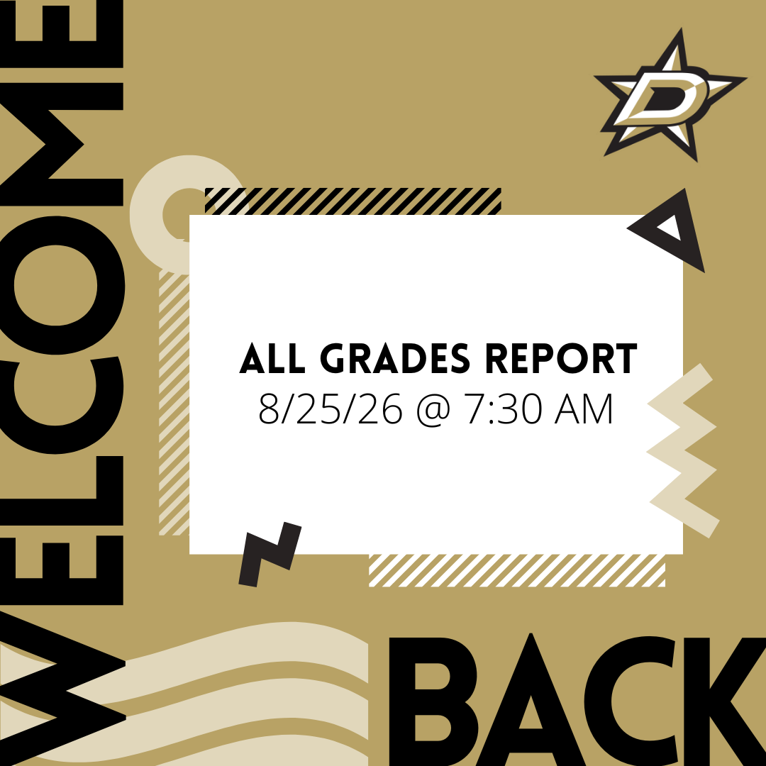 All Grades Report to School 8/25/26