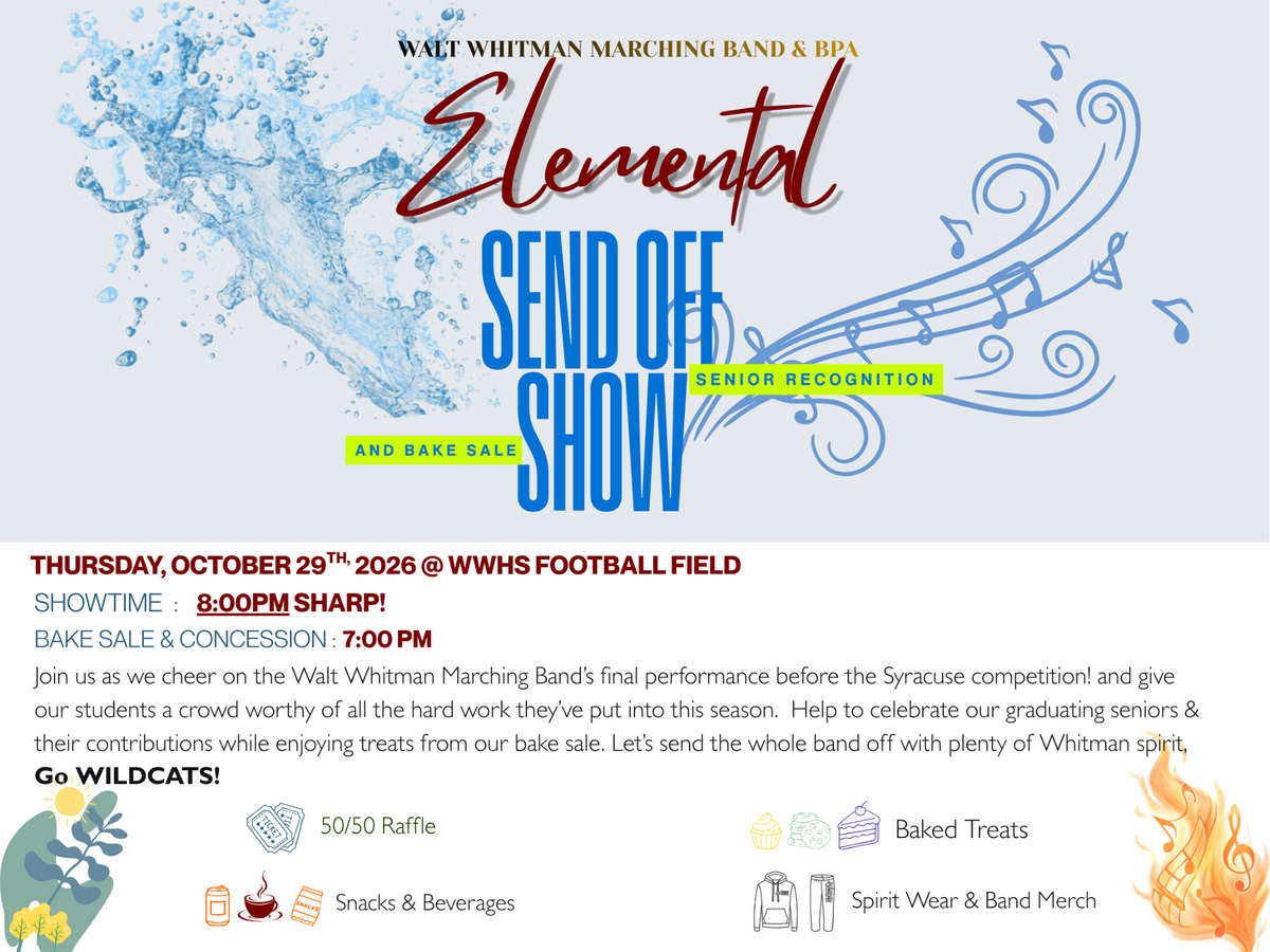 WWHS Marching Band Send Off Show This Thursday, October 29th