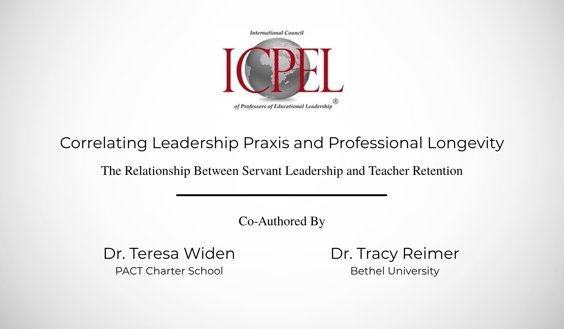 Dr. Teresa Widen Co-Authors Article in International Education Journal