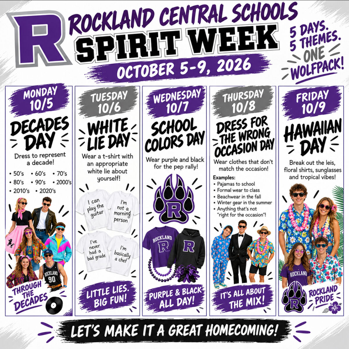 Rockland Spirit Week and Homecoming planned