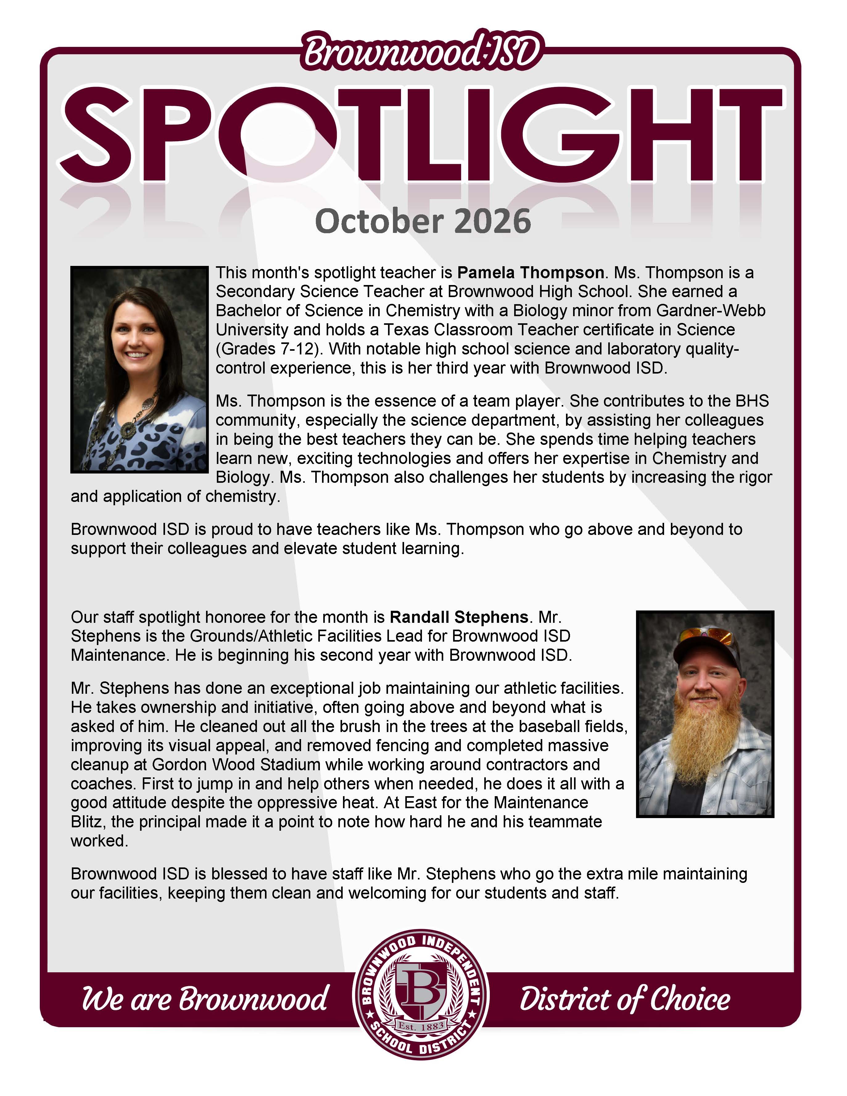 BISD Spotlight - October 2026 Article Preview