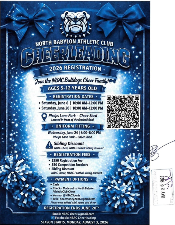 2026 Registration: North Babylon Athletic Club Cheerleading