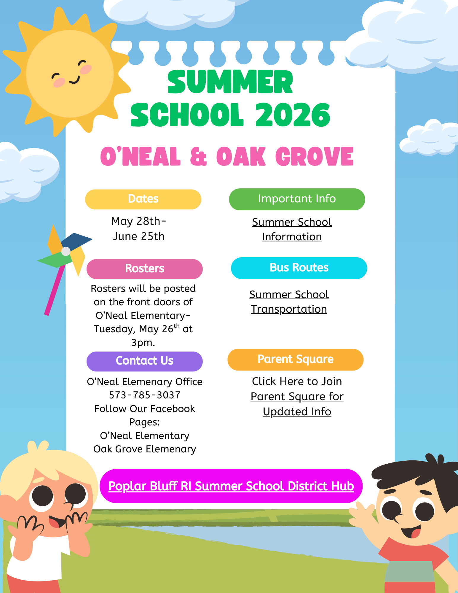Summer School Information