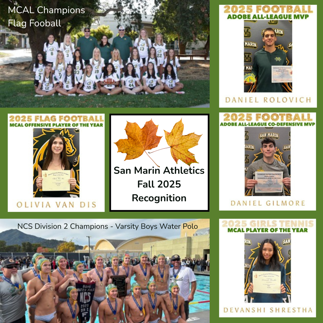 San Marin Fall 2025 Athletes