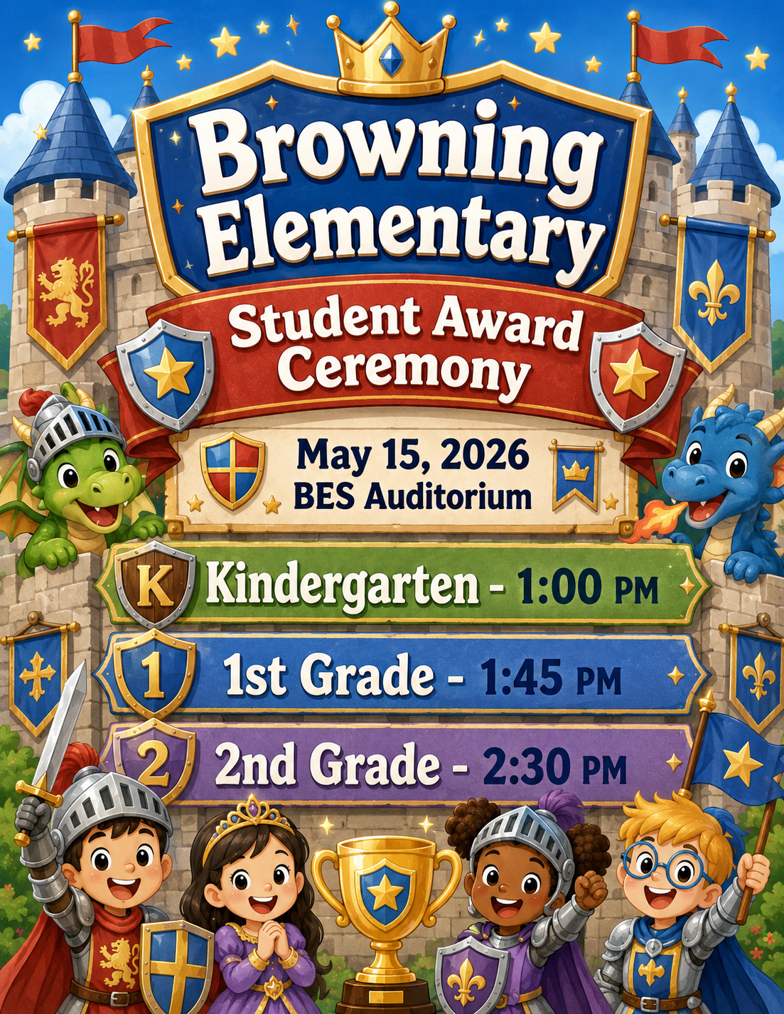 BES K, 1st, and 2nd grade Awards Ceremony