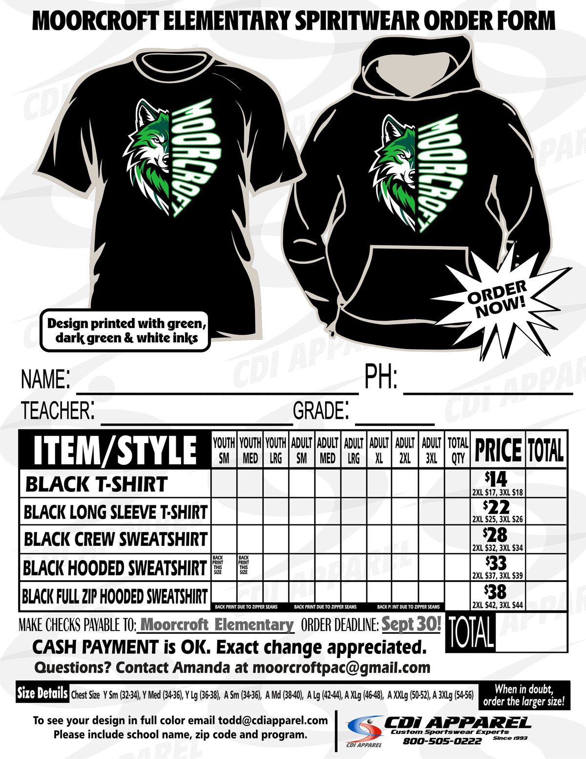 Another Round of Spirit Wear!!