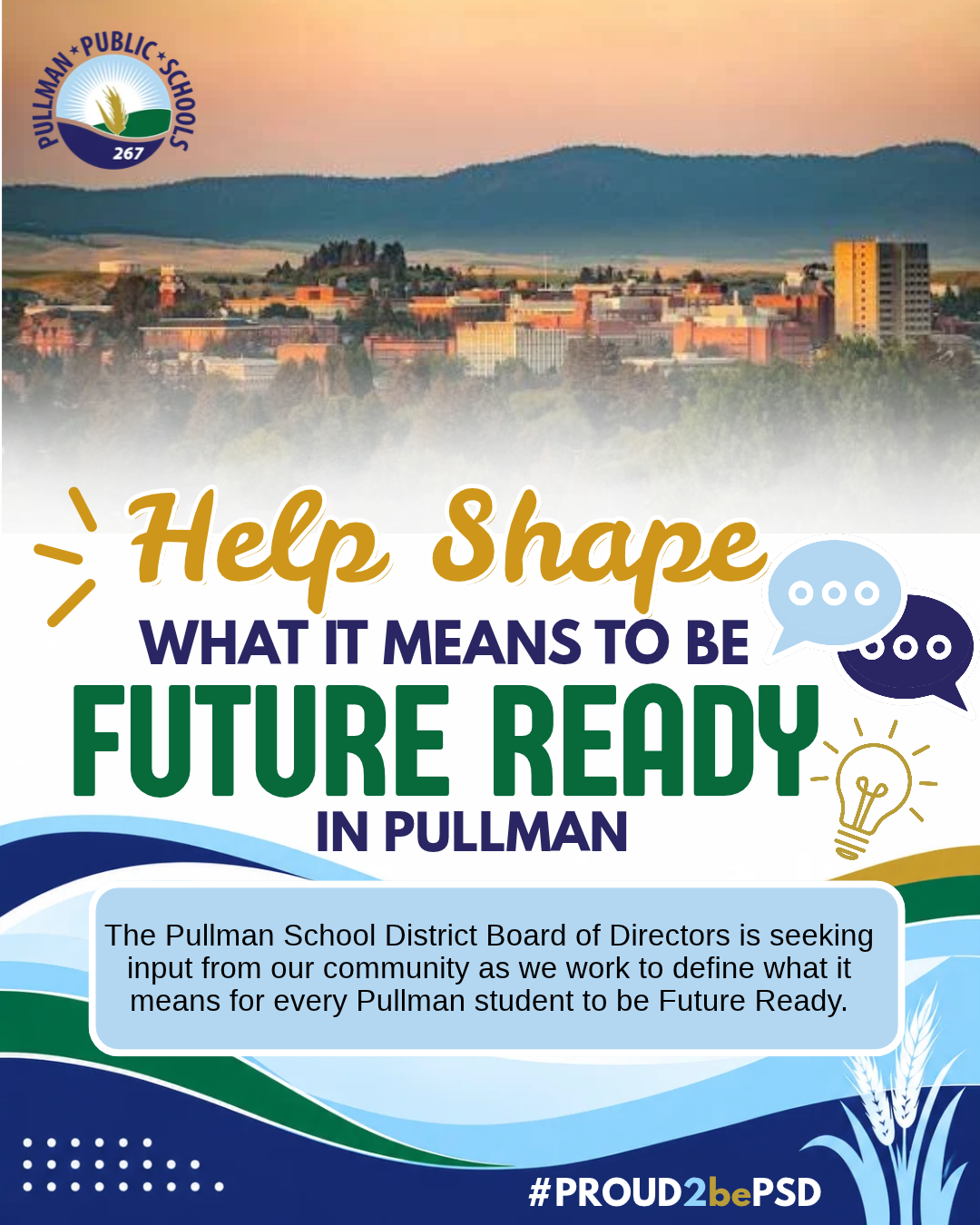 SURVEY FROM OUR SCHOOL BOARD: Help Shape What It Means to Be Future Ready in Pullman