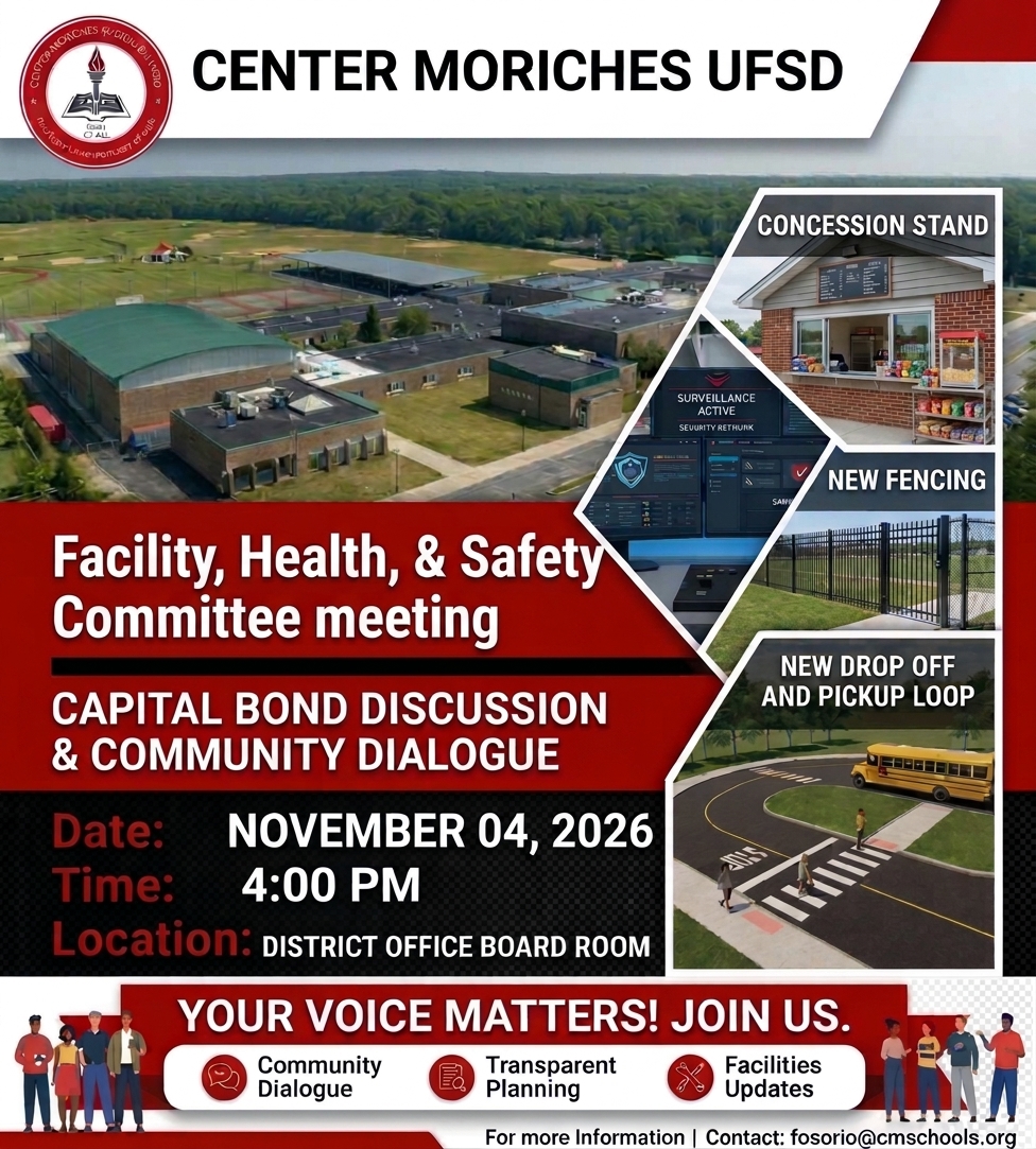 Center Moriches Facility, Health & Safety Committee - Wed. Nov. 4, 2026 at 4:00 pm