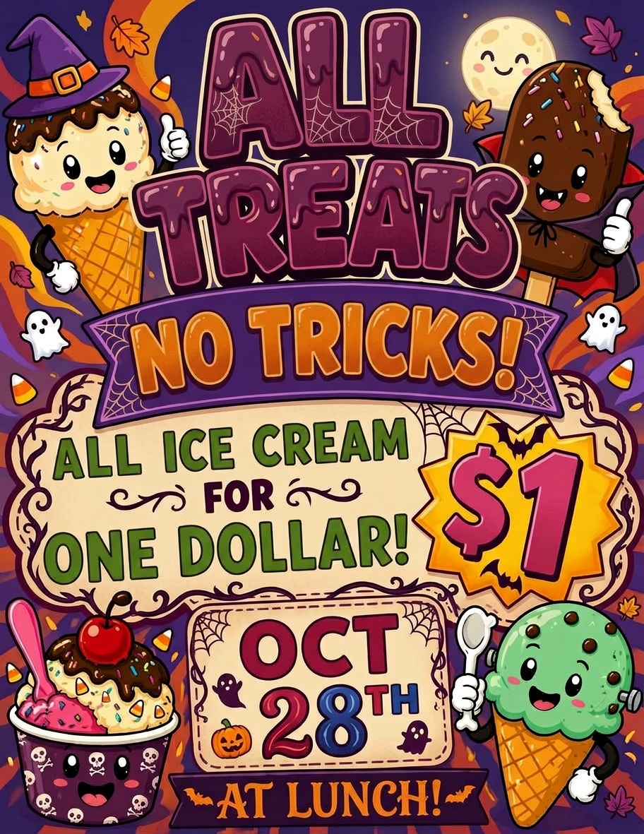 Cafe Edu Ice cream sale 