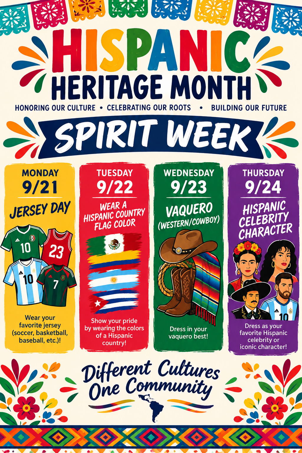 Hispanic Heritage Spirt Week!