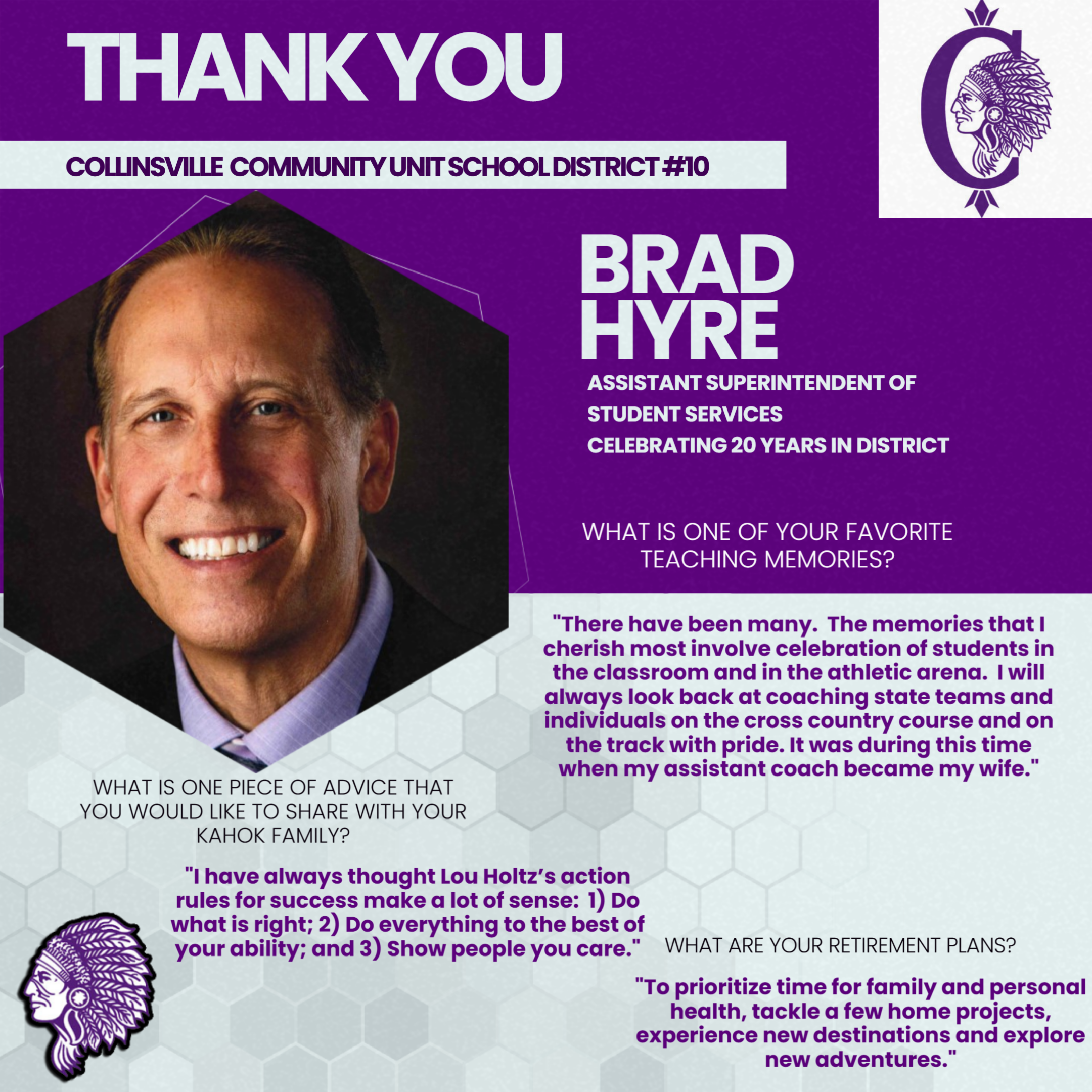 Brad Hyre shares his favorite teaching memory about coaching and his wife becoming his assistant coach.