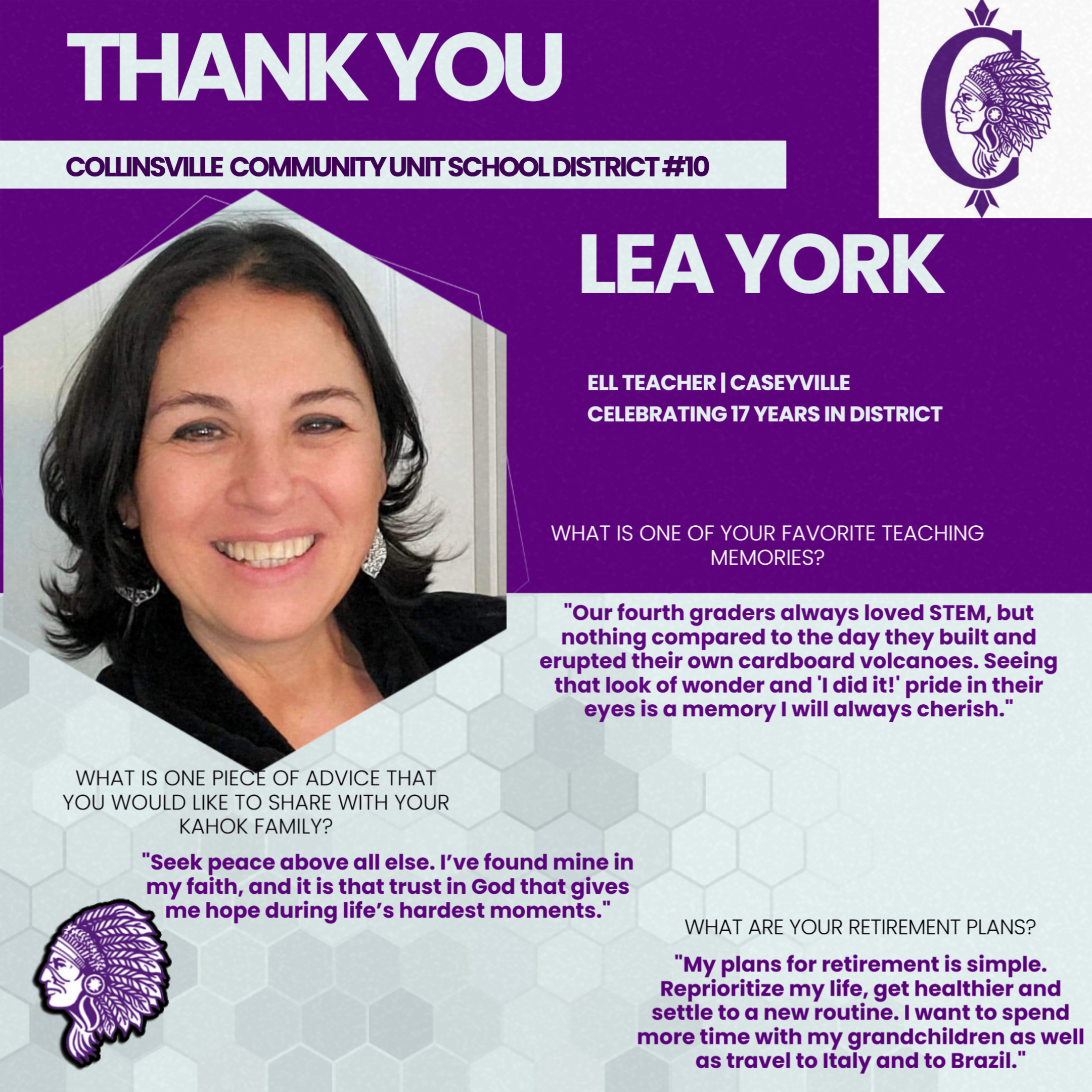 Lea York shares a favorite teaching memory about fourth graders building volcanoes and their pride.