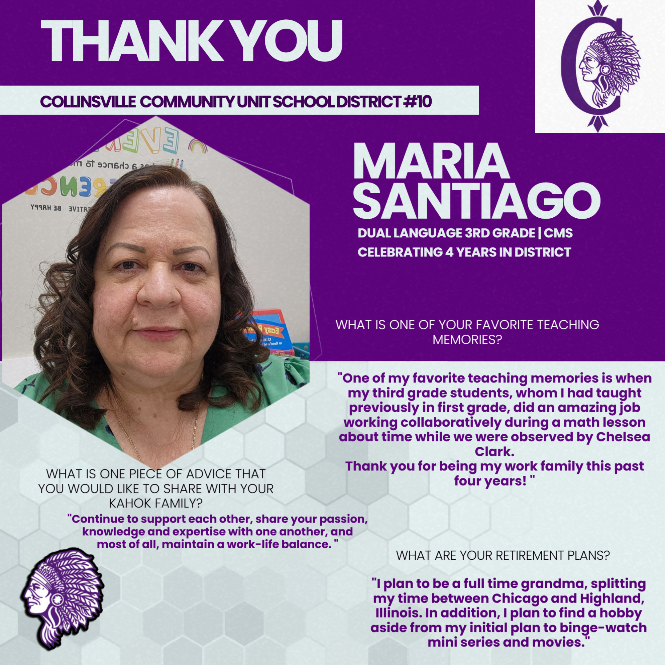 Maria Santiago shares her favorite teaching memory about third-grade students collaborating on a math lesson.