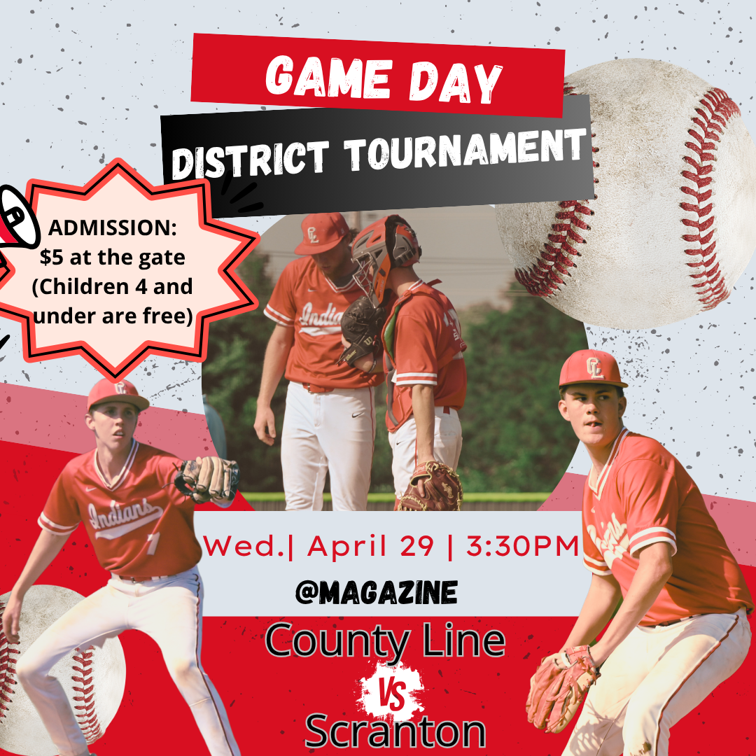 DISTRICT TOURNAMENT- BASEBALL GAME DAY!