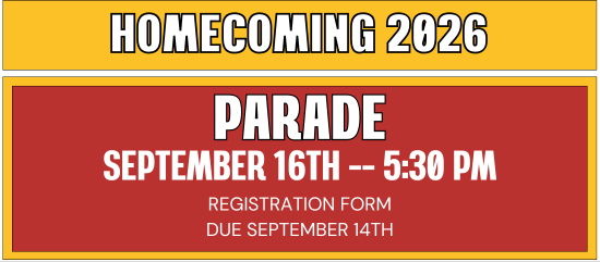 Homecoming Parade - registration due September 14th