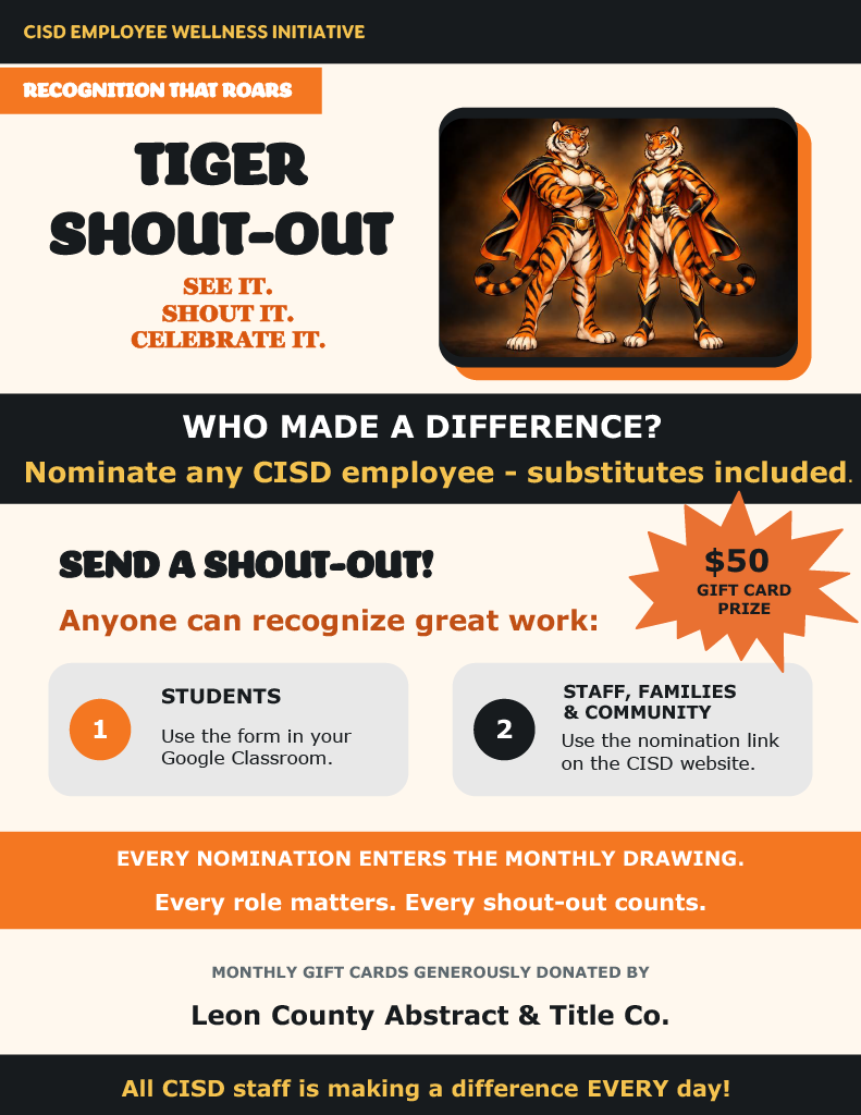 Tiger Shout-Out