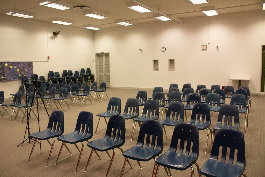 Auditorium at Jackson-Via Elementary School.