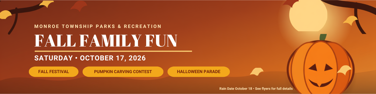 October 17: Fall Festival, Pumpkin Carving Contest & Halloween Parade