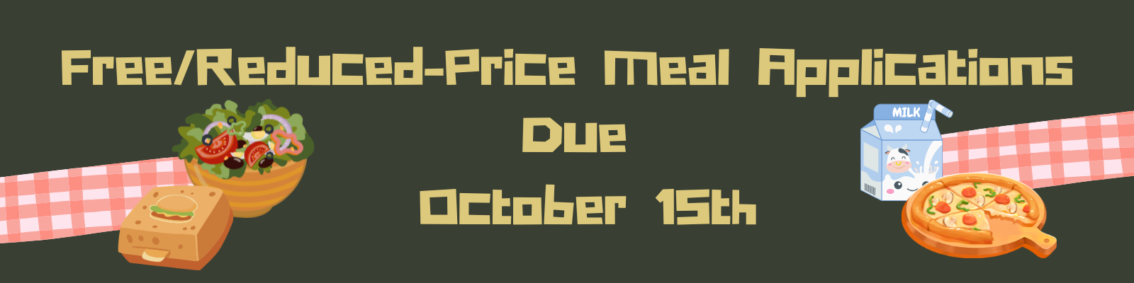 Important Meal Application Reminder