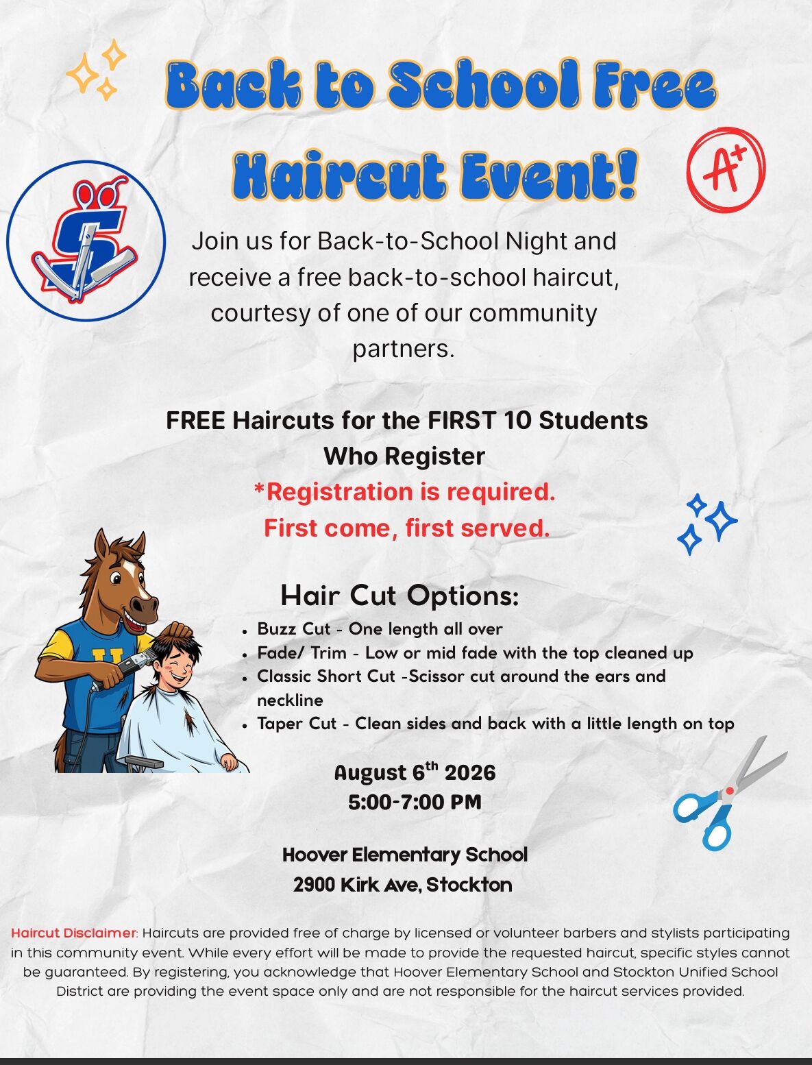 Back to School Event 
