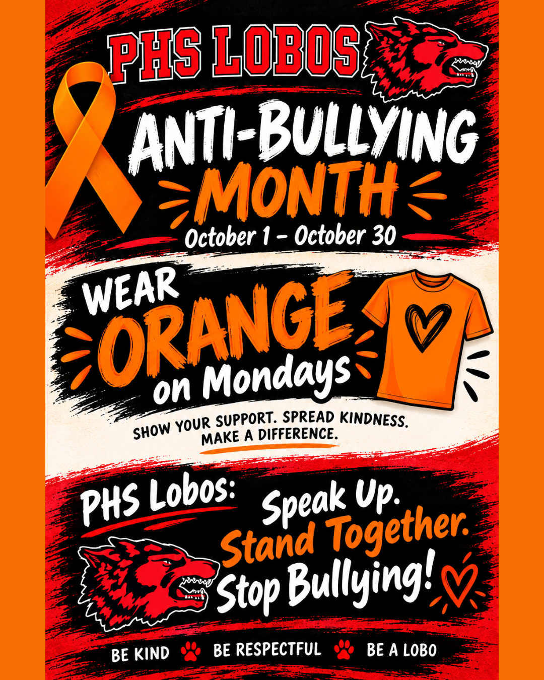 🧡 October is Anti-Bullying Month! 🧡
