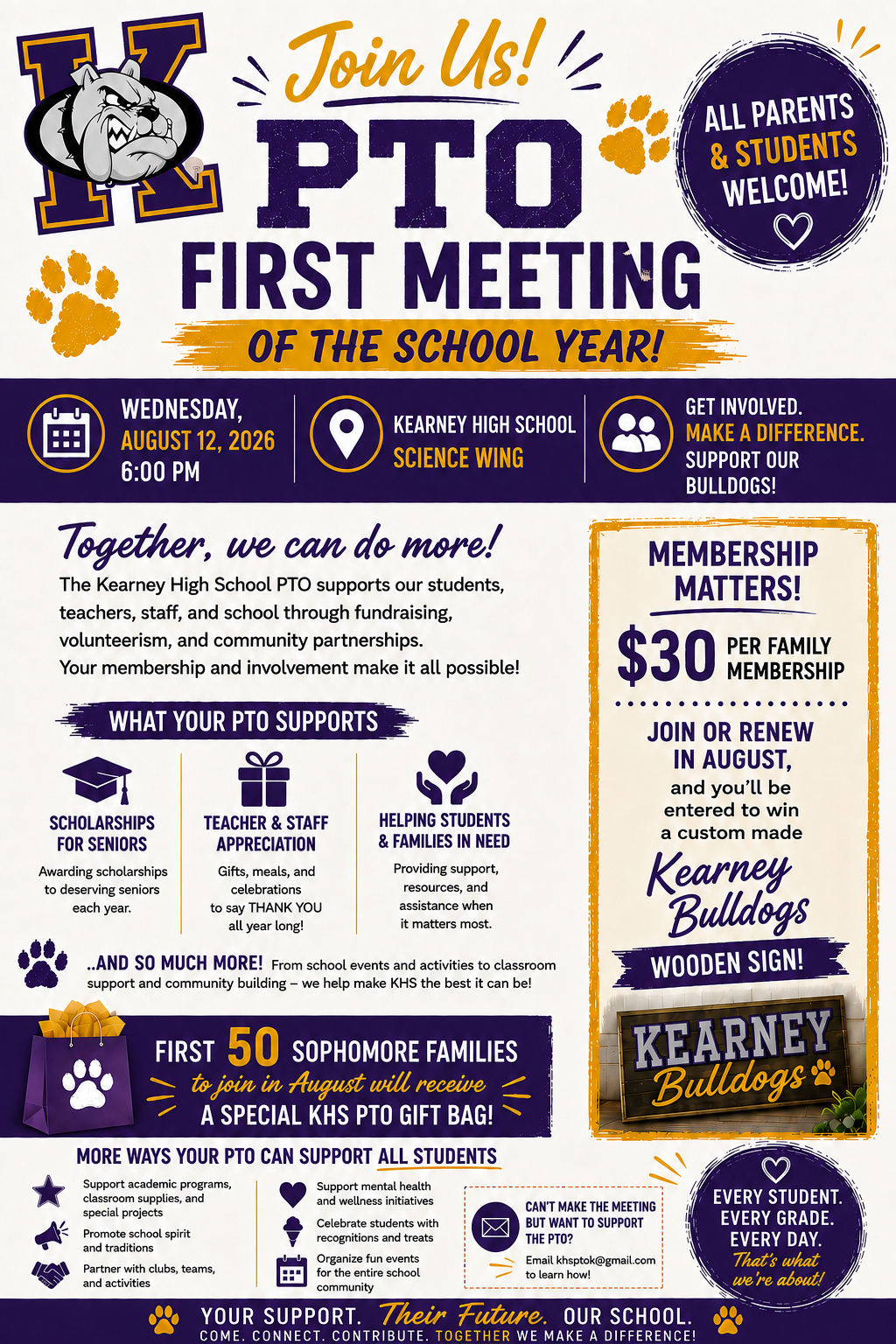 Join Us for the First KHS PTO Meeting of the New School Year!