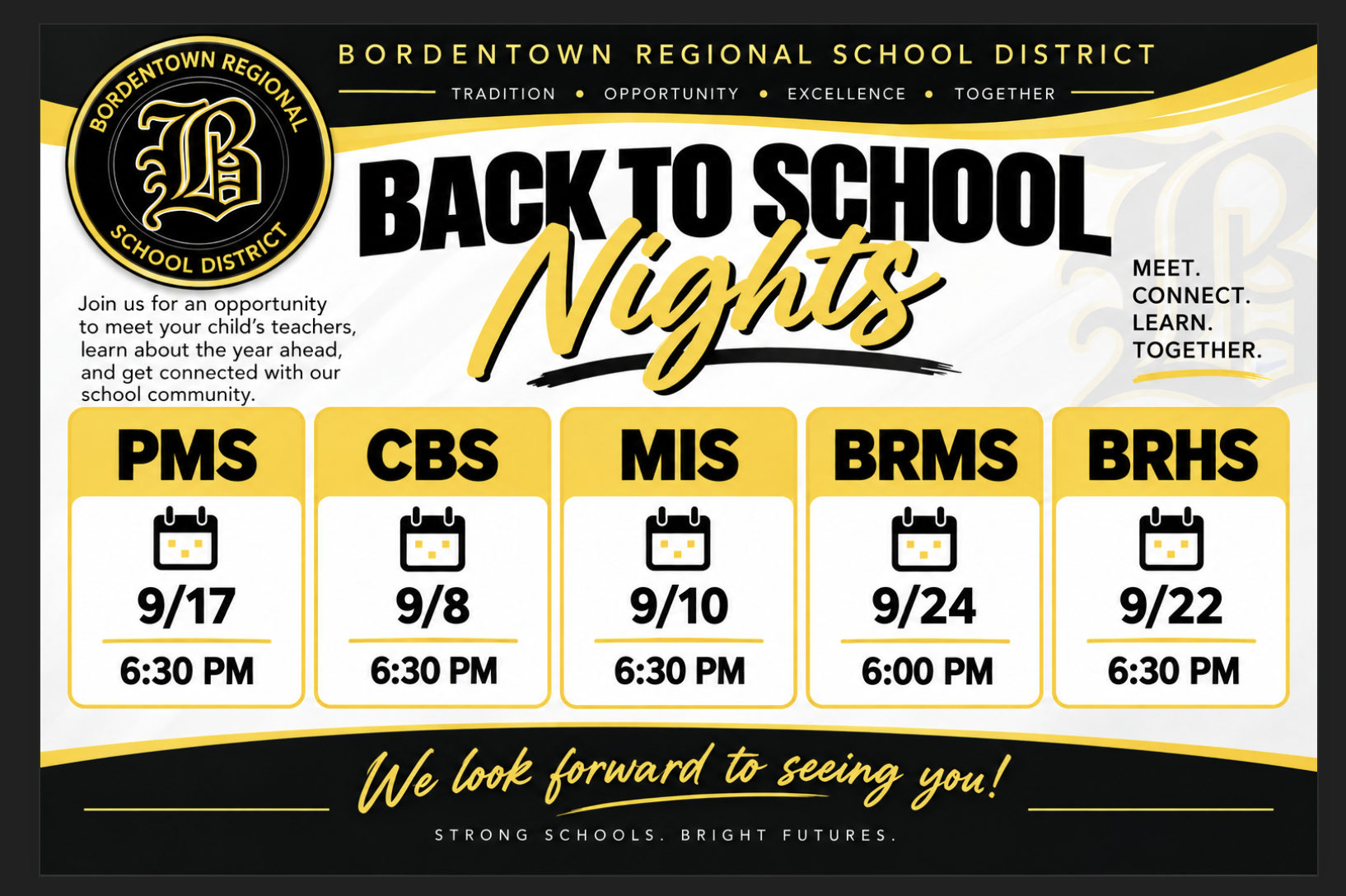 Back to School Night Information
