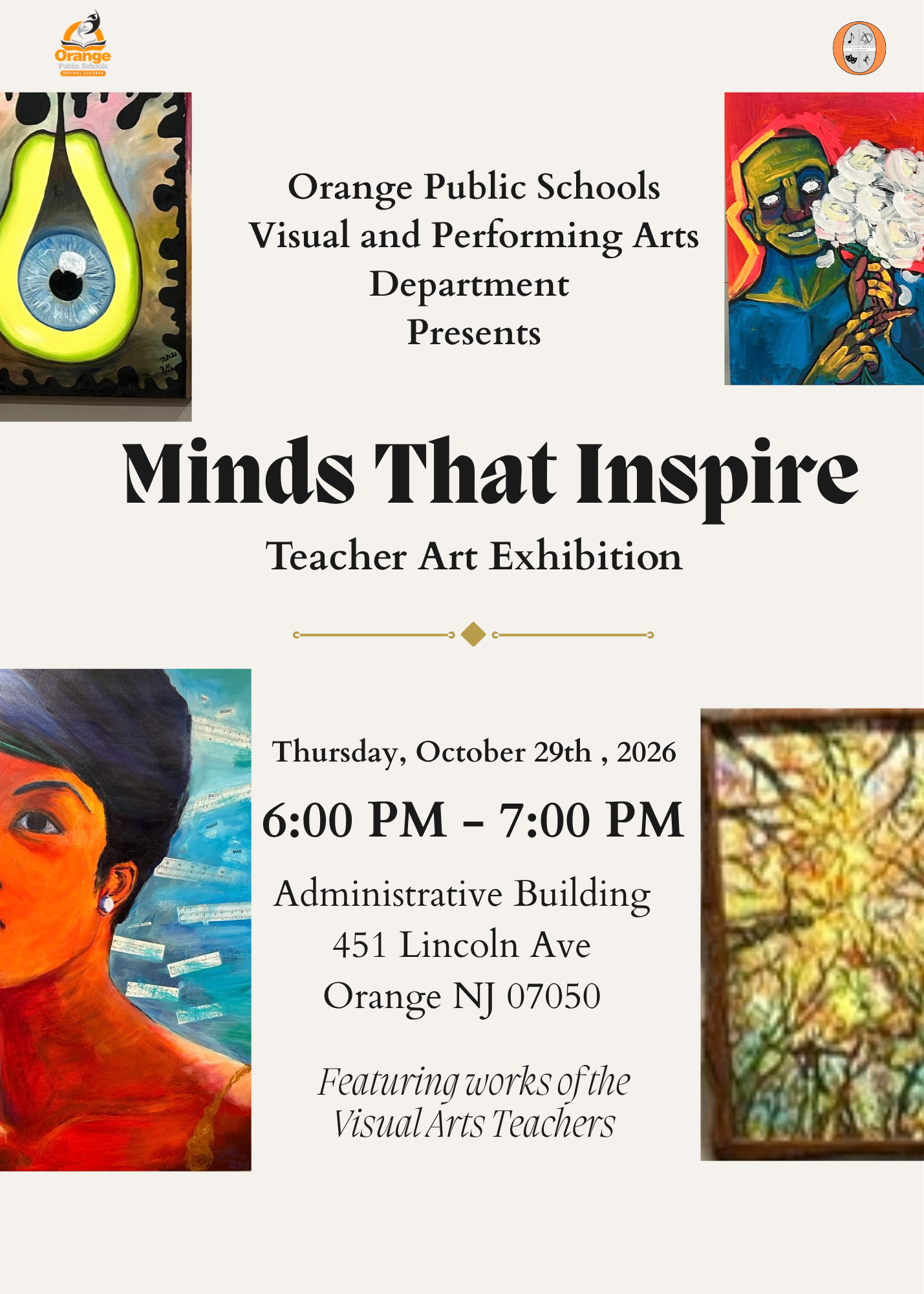 Minds That Inspire: Teacher Art Exhibition This Thursday!