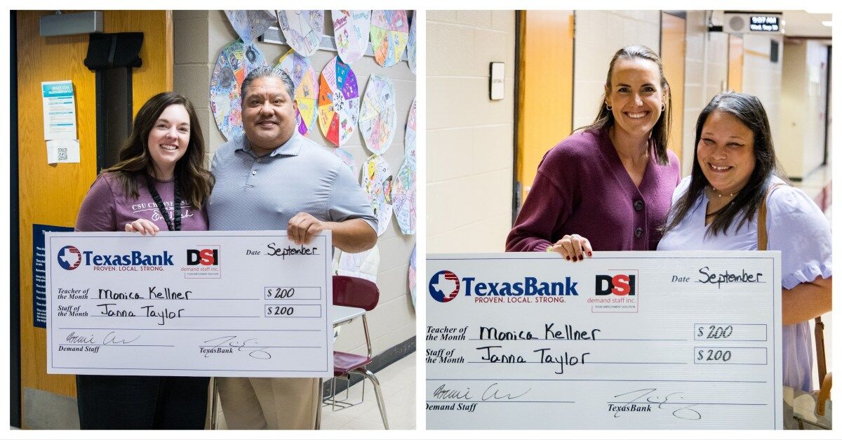 BHS Recognizes September Teacher and Staff Member of the Month
