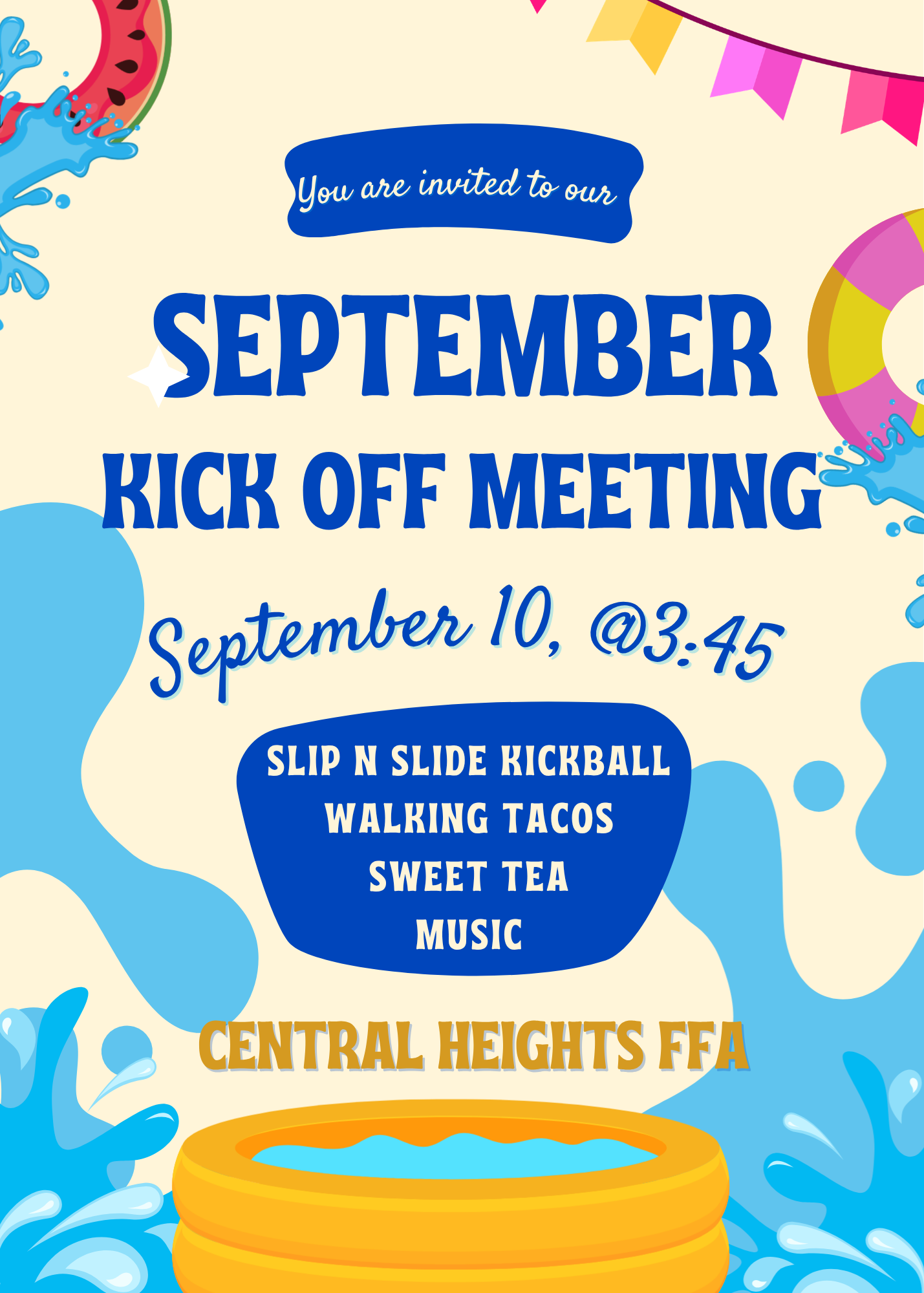 Join us for our first FFA meeting!