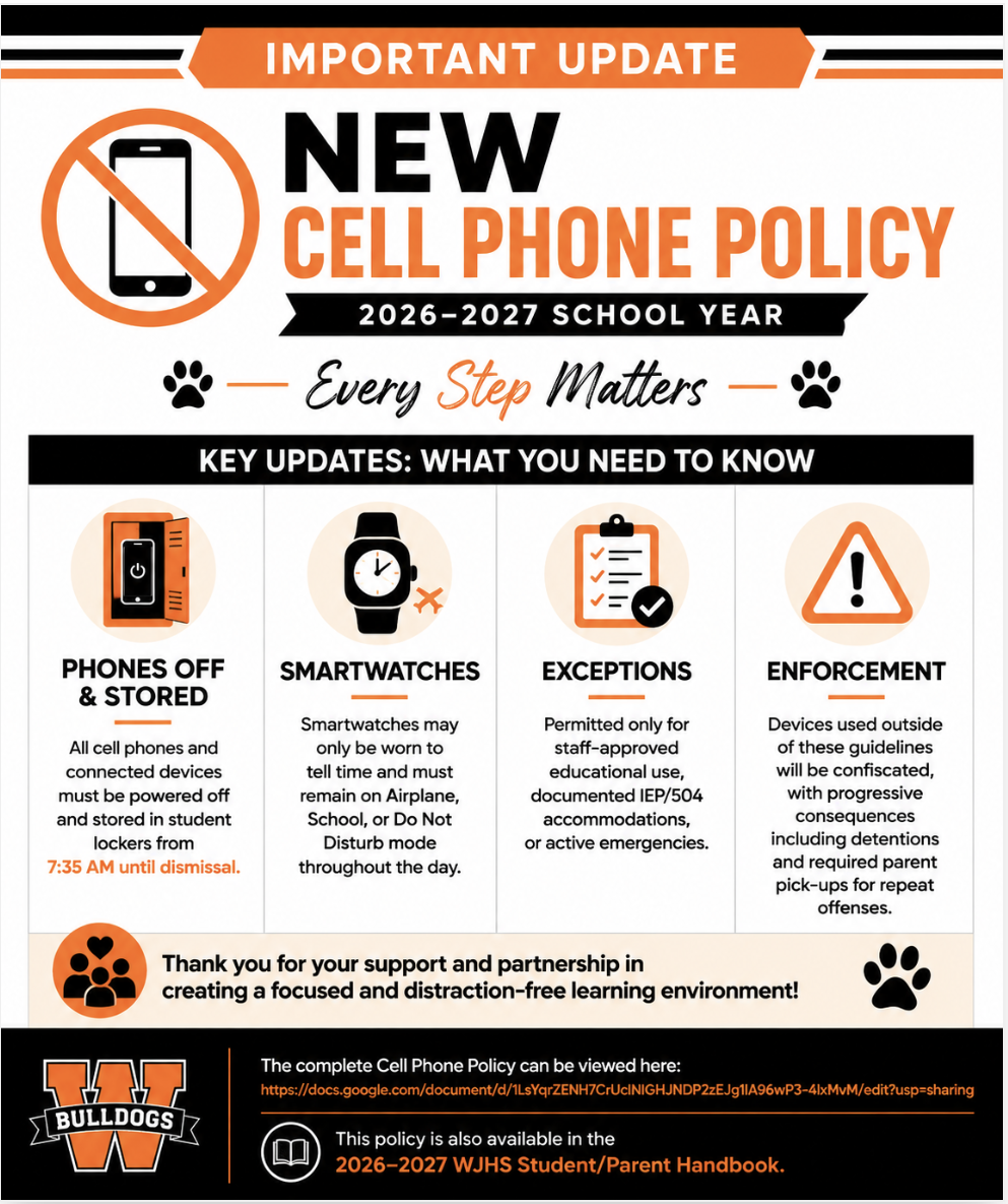 Important Update: New Cell Phone Policy