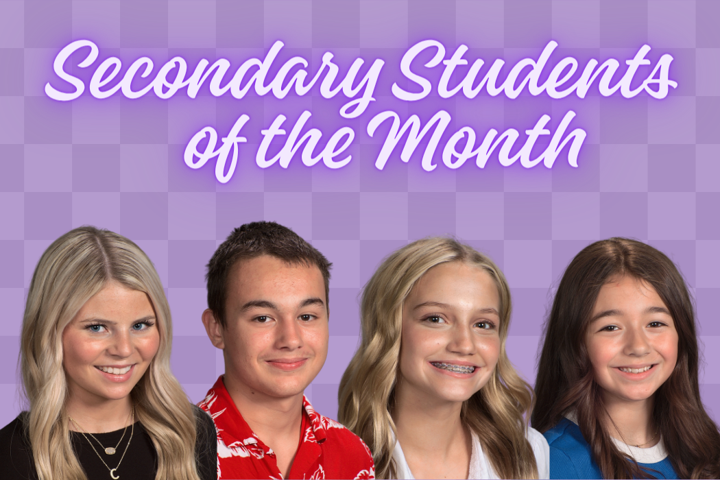 Secondary Students of the Month for September 💜✈️