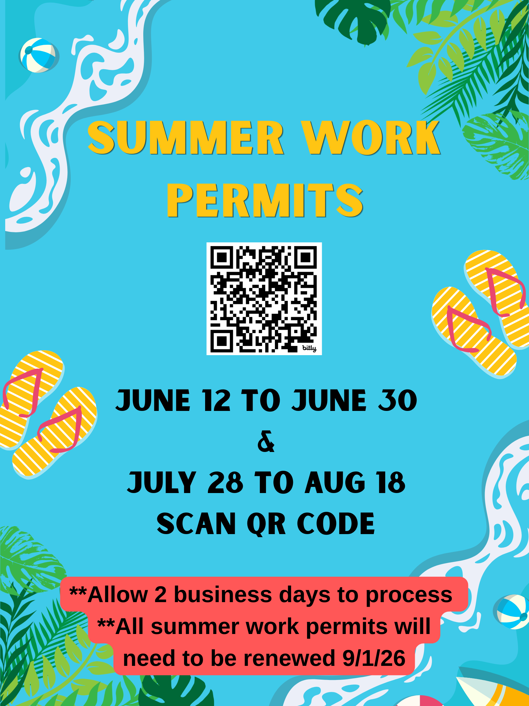 🌞 SUMMER WORK PERMIT INFO 🌞