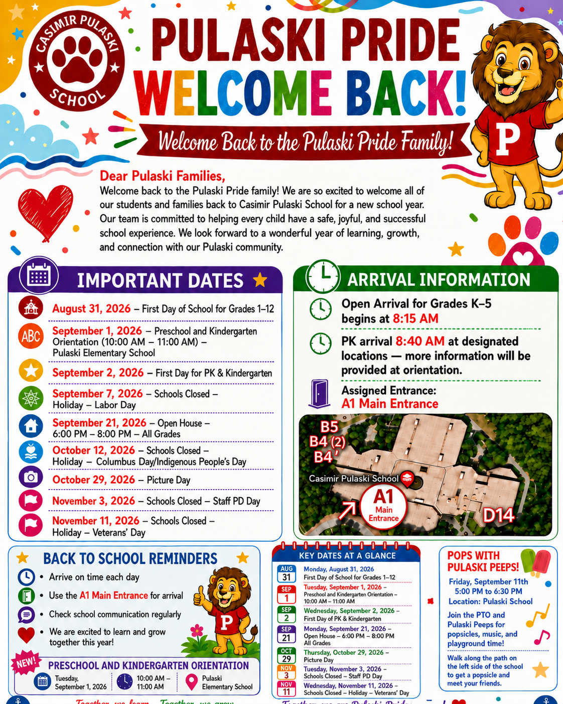 Welcome back, Pulaski families!