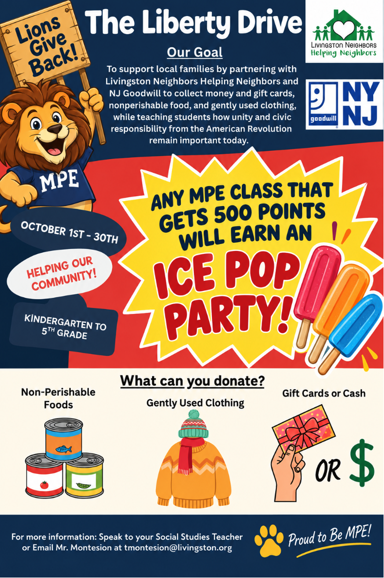  🥫Civic Responsibility in Action: Join MPE’s Liberty Drive Today!