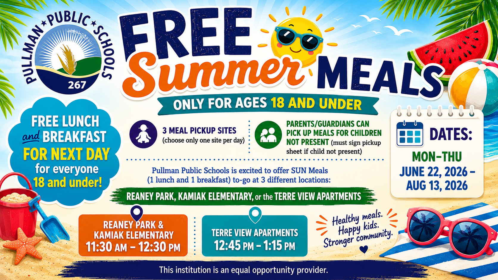 2026 PSD Summer Meal Program Information