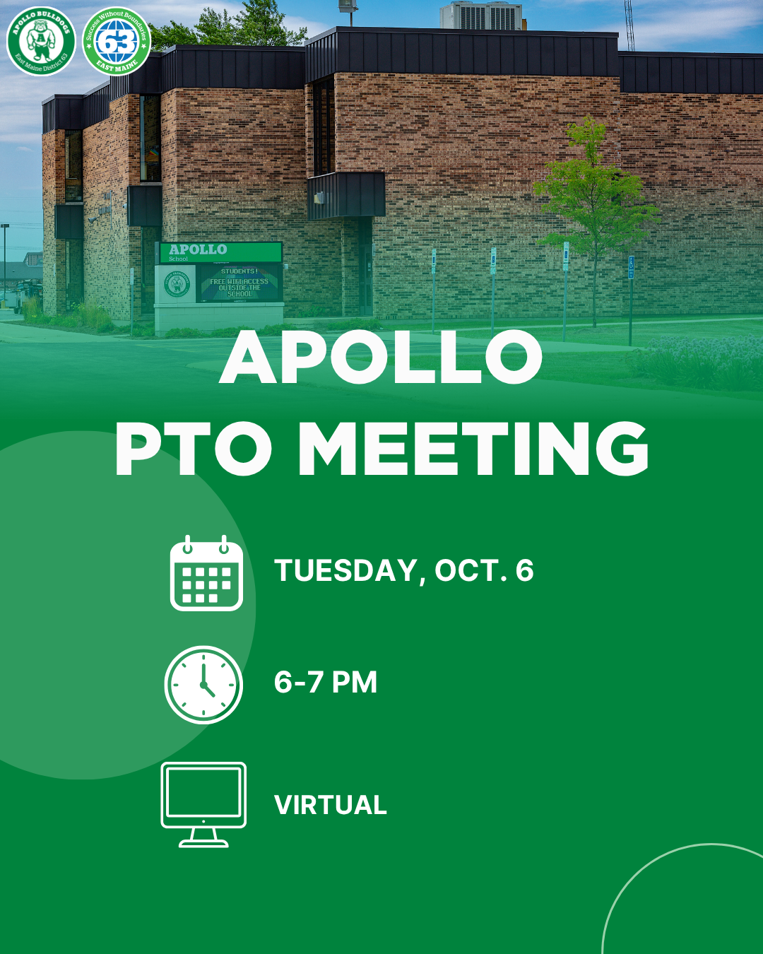 PTO Meeting on October 6