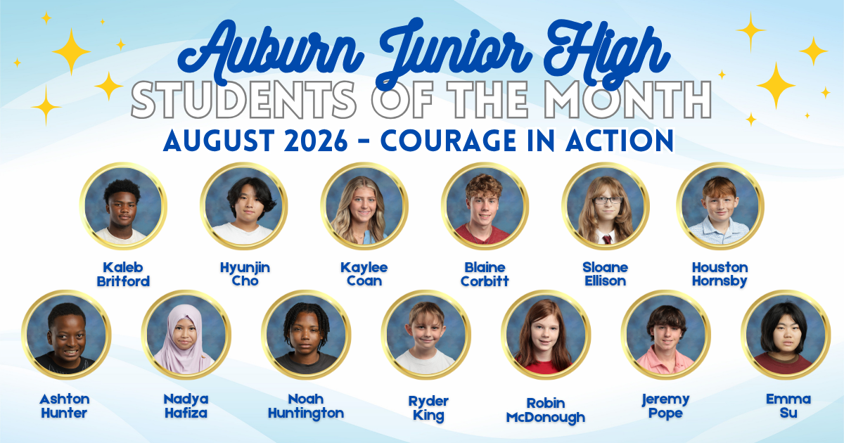 August Students of the Month