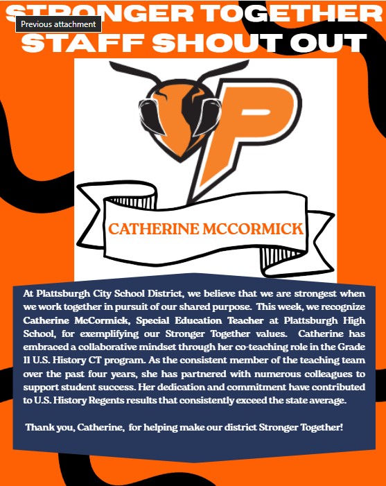 Congratulations, Catherine McCormick!
